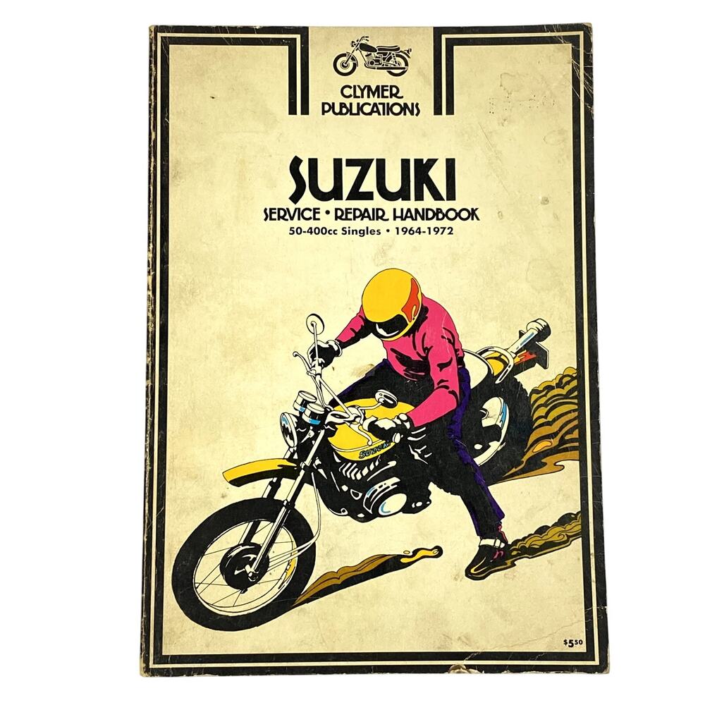 Clymer Suzuki 50-400cc Singles 1964-1972 Service Repair Handbook Manual Book